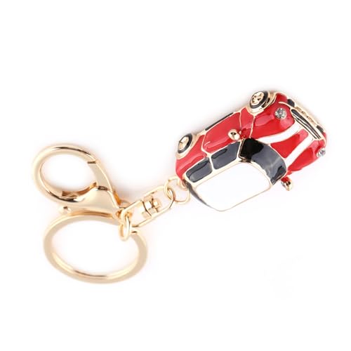 Hztyyier Klassisches sportliches Auto 3D Keychain Schlüsselring Keychain Schlüsselhalter Gedenkkeychains(rot) von Hztyyier