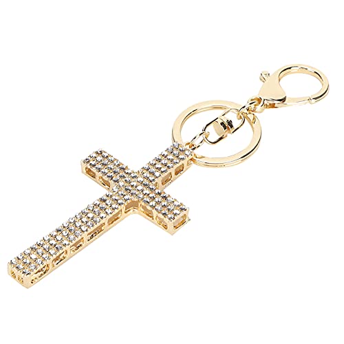 Hztyyier Kreuz Schlüsselanhänger, Zinklegierung Diamant Schlüsselanhänger Tasche Anhänger, Kreuz Religiöse Schlüsselanhänger Schlüsselanhänger von Hztyyier