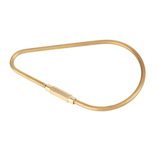 Hztyyier Messing Schraube Lock Clip schlüsselanhänger Ring, DIY Auto schlüsselanhänger für männer Frauen(85mm) von Hztyyier