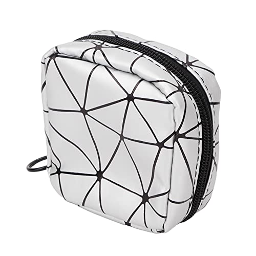 Hztyyier Mini Wasserdichtes PU -Leder Kleiner Lippenstiftbeutel für das Reisen, Ordentlich Lagerung Reißverschluss Mini -Make up Tasche für Frauen, Tragbarer Kosmetikbeutel für den Täglichen von Hztyyier