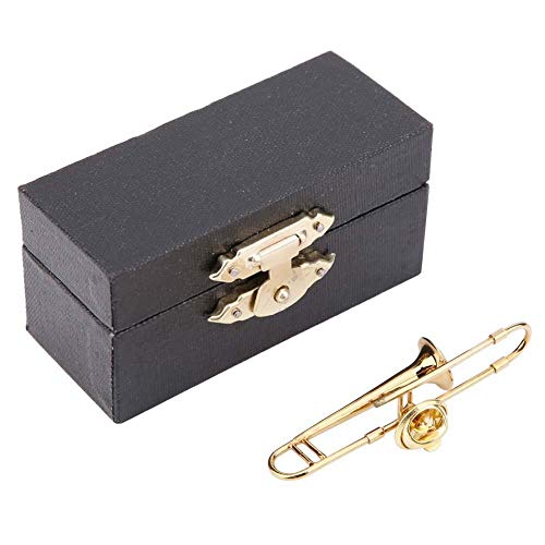 Posaune Kornett Brosche Frauen Brosche Set Musical Pin Brosche Brosche Geschenke für Frauen Mädchen Party Favors mit Box(Trombone) von Hztyyier