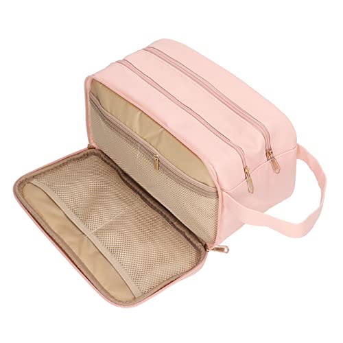 Tragbare Make-up-Tasche, Robuste, wasserdichte Mehrzweck-Reise-Make-up-Tasche für Herren (Rosa) von Hztyyier