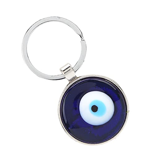 Türkischer Blauer Böser Blick Schlüsselanhänger, Hamsa Böser Blick Hängender Schlüsselanhänger Runde Perlen Ornamente für Männer Frauen Tasche Dekoration von Hztyyier