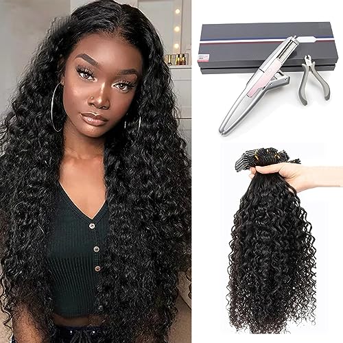 6d2 Versteckte Lockige Haarverlängerungen Für Frauen Mädchen, 100% Echtes Menschliches Haar 6D2 Haarverlängerung Mit Maschine, 1 Reihen Von 5 Bündeln (Color : 40 Row, Size : 60cm/24inch) von Hzws