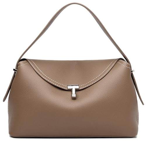 Hobo Crossbody-Tasche für Damen, weiches Leder, Handtasche, Clutch, Hobo-Handtaschen, Retro-Umhängetasche, Satchel mit Tragegriff oben, Khaki, free Hobo Crossbody-Tasche für Damen, weiches Leder, Handtasche, Clutch, Hobo-Handtaschen, Retro-Umhängetasche, Satchel mit Tragegriff oben, Khaki, free von Hzxsny