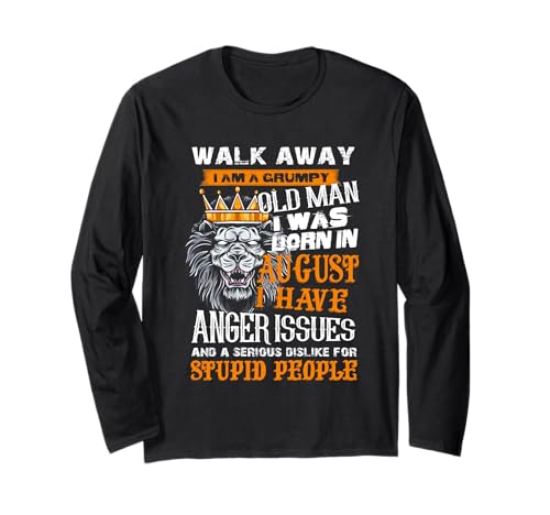 König der Löwen Walk Away I Am A Grumpy Old Man I Was Born In Aug Langarmshirt König der Löwen Walk Away I Am A Grumpy Old Man I Was Born In Aug Langarmshirt von I Am A Grumpy Old Man I Was Born In August Tees