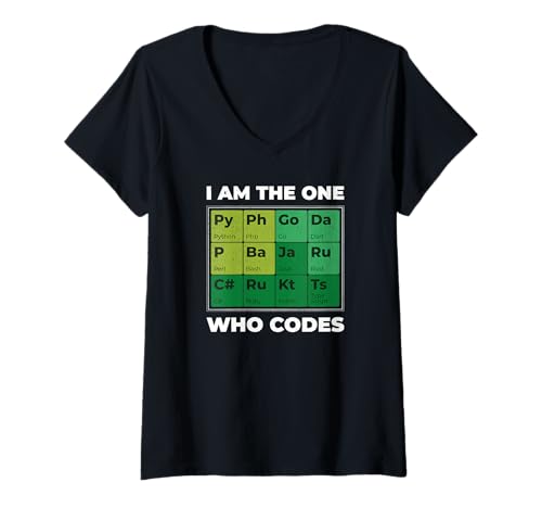 Damen I Am The One Who Codes - Lustiger Programmierer T-Shirt mit V-Ausschnitt Damen I Am The One Who Codes - Lustiger Programmierer T-Shirt mit V-Ausschnitt von I Am The One Who Codes