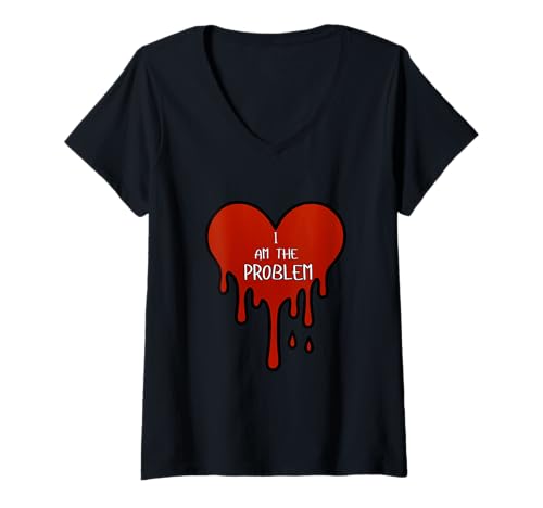 Damen Ich Bin das Problem T-Shirt mit V-Ausschnitt Damen Ich Bin das Problem T-Shirt mit V-Ausschnitt von I Am The Problem Gear