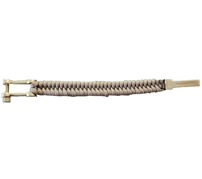 I-BRACE Paracord Armband Survival-Seil zum Armband geflochten aus reißfestem Parachute Beige von I-BRACE