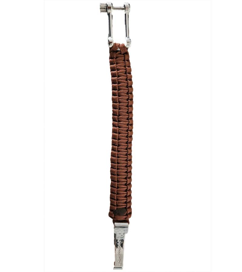 I-BRACE Paracord Armband Survival-Seil zum Armband geflochten aus reißfestem Parachute Cord 550 Cord IB-1018 Braun von I-BRACE