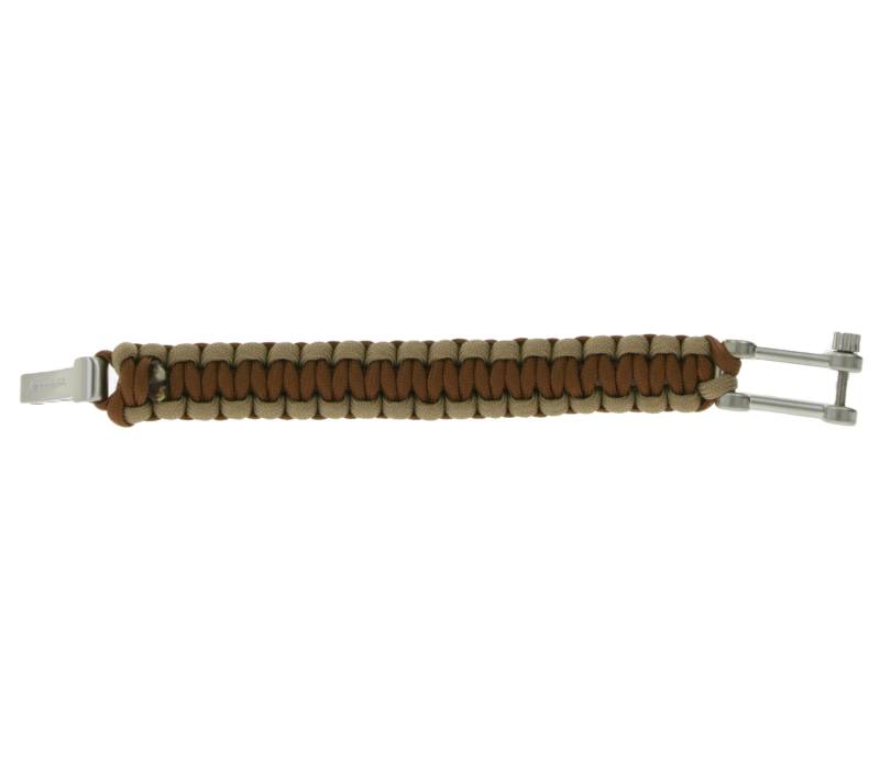 I-BRACE Paracord Armband Survival-Seil zum Armband geflochten aus reißfestem Parachute Cord 550 Cord IB1012 Braun von I-BRACE