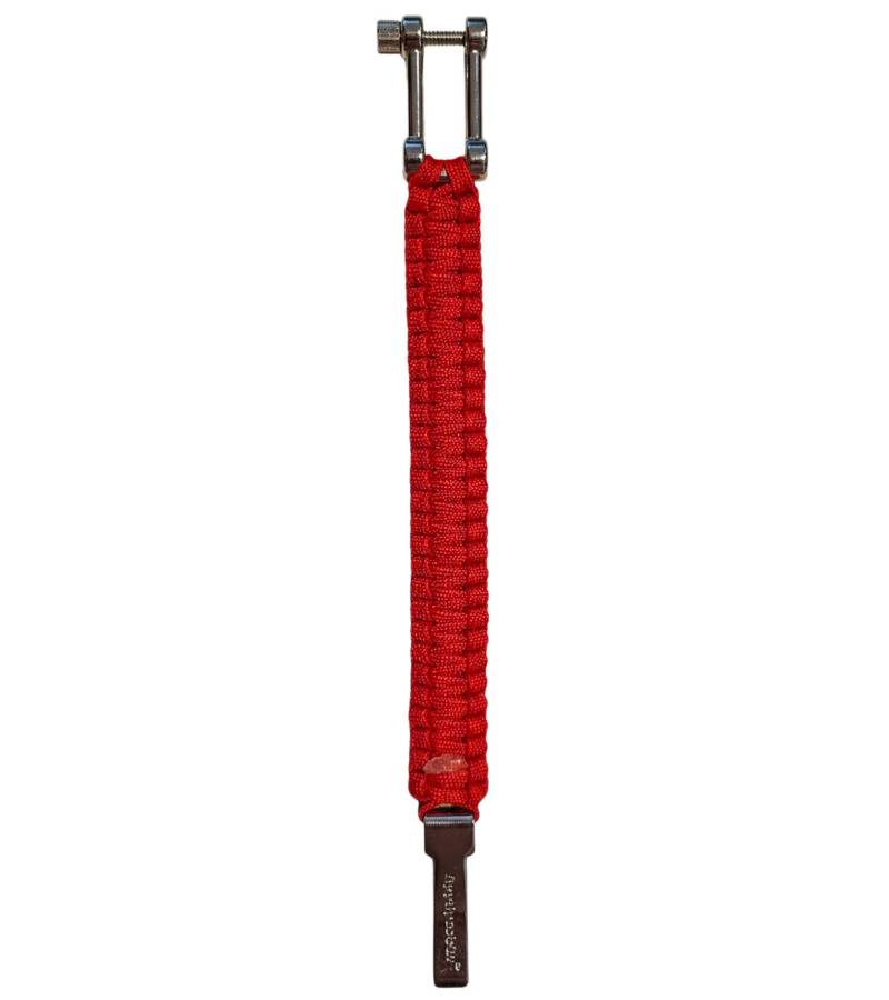 I-BRACE Paracord Armband Survival-Seil zum Armband geflochten aus reißfestem Parachute Cord 550 Cord IB1029 Rot von I-BRACE