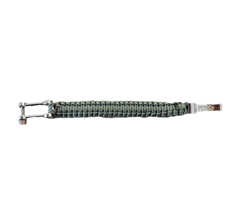 I-BRACE Paracord Armband Survival-Seil zum Armband geflochten aus reißfestem Parachute Cord 550 IB1020 Grau von I-BRACE