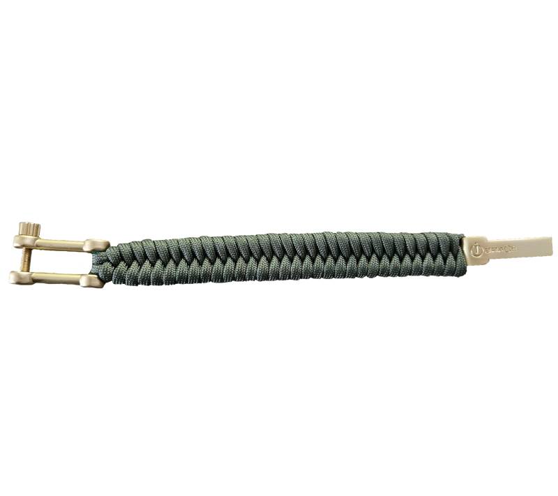 I-BRACE Paracord Armband Survival-Seil zum Armband geflochten aus reißfestem Parachute Grau von I-BRACE