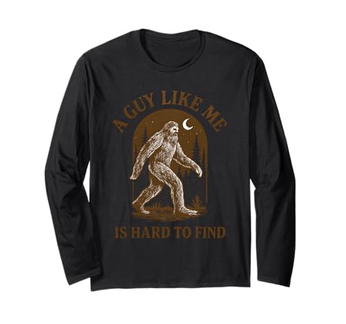 EIN Typ wie ich ist schwer zu Finden, lustige Bigfoot Sasquatch Men Langarmshirt von I Believe in Bigfoot & Sasquatch Gift Store