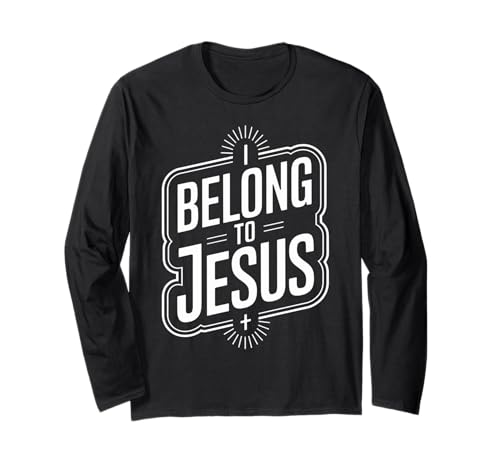 Ich gehöre zu Jesus - Religiöser Glaube Christliche Männer Frauen Kinder Langarmshirt Ich gehöre zu Jesus - Religiöser Glaube Christliche Männer Frauen Kinder Langarmshirt von I Belong to Jesus Retro Funny God Christian Gifts