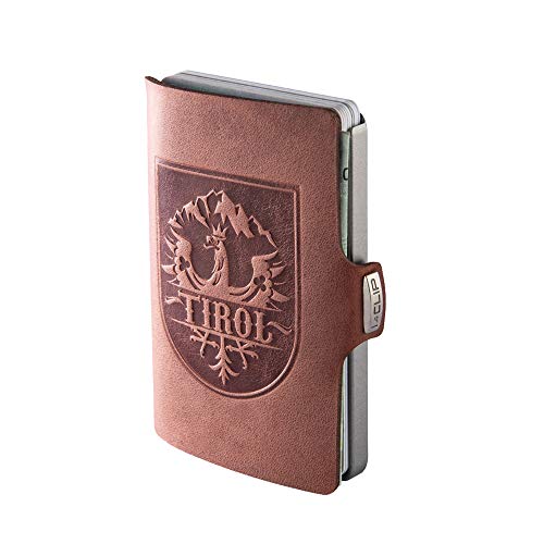 I-CLIP Original Silver Tirol Oak, Geldbörse, Kartenetui, Wallet von I-CLIP