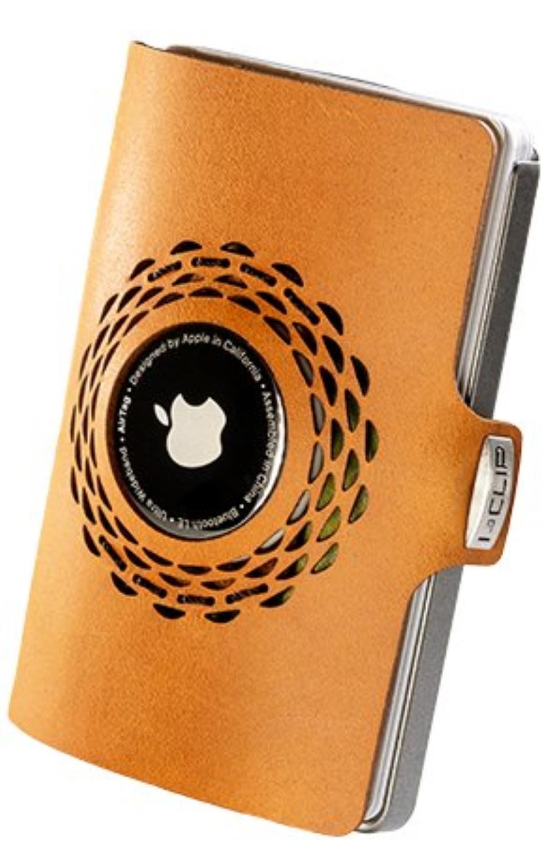 I-CLIP - Kreditkartenetui Original Silver Radio Impact Silver-Desert Cognac von I-CLIP