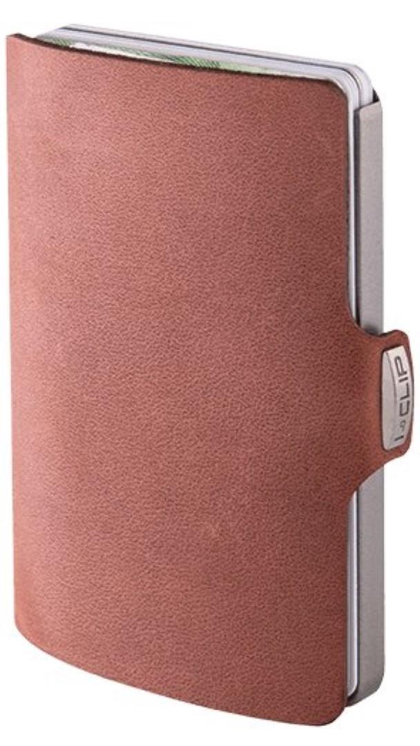 I-CLIP - Kreditkartenetui Original Soft Touch Silver-Oak BRAUN von I-CLIP