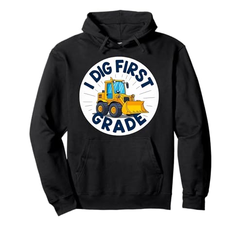 I Dig First Grade Buldozer Crawler Crawler Back to School Boys Pullover Hoodie I Dig First Grade Buldozer Crawler Crawler Back to School Boys Pullover Hoodie von I Dig First Grade Buldozer Dozer Crawler Products