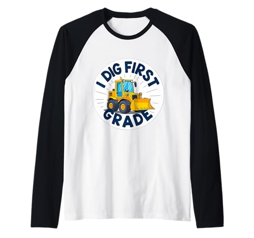 I Dig First Grade Buldozer Crawler Crawler Back to School Boys Raglan I Dig First Grade Buldozer Crawler Crawler Back to School Boys Raglan von I Dig First Grade Buldozer Dozer Crawler Products
