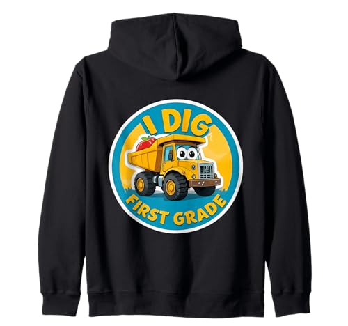 I Dig First Grade Muldenkipper Back to School Trucker Jungen Kapuzenjacke I Dig First Grade Muldenkipper Back to School Trucker Jungen Kapuzenjacke von I Dig First Grade Truck Products