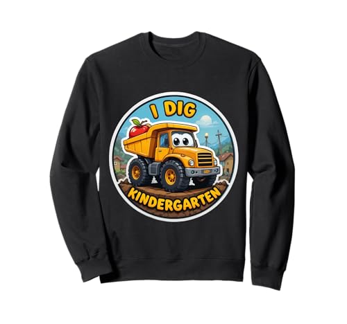 I Dig Kindergarten-Cartoon-Truck „Zurück zur Schule“ für Jungen und Kinder Sweatshirt von I Dig Kindergarten Cartoon Truck Products
