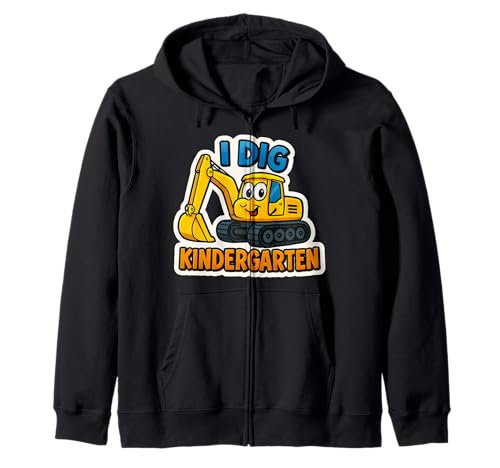 I Dig Kindergarten Bagger Baumaschinen Jungen Kapuzenjacke von I Dig Kindergarten Excavator Boys Products