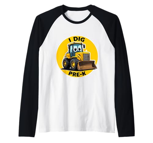I Dig Pre-K Buldozer Eyes Dozer Crawler Zurück zur Schule Jungen Raglan I Dig Pre-K Buldozer Eyes Dozer Crawler Zurück zur Schule Jungen Raglan von I Dig Pre-K Buldozer Eyes Dozer Crawler Products