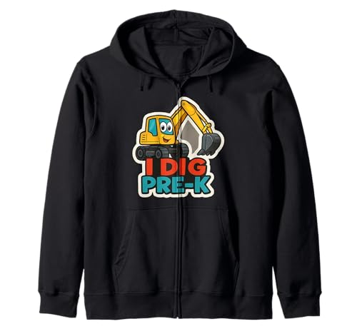 I Dig Pre-K Bagger Schwere Baumaschinen Jungen Kapuzenjacke I Dig Pre-K Bagger Schwere Baumaschinen Jungen Kapuzenjacke von I Dig Pre-K Excavator Boys Products