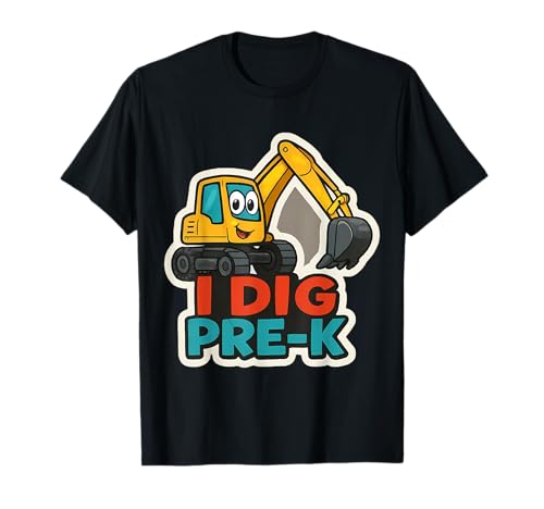 I Dig Pre-K Bagger Schwere Baumaschinen Jungen T-Shirt I Dig Pre-K Bagger Schwere Baumaschinen Jungen T-Shirt von I Dig Pre-K Excavator Boys Products