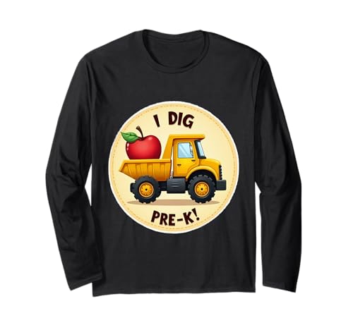 I Dig Pre-K Truck Lover Back to School Trucker für Jungen und Kinder Langarmshirt I Dig Pre-K Truck Lover Back to School Trucker für Jungen und Kinder Langarmshirt von I Dig Pre-K Truck Lover Back To School Products