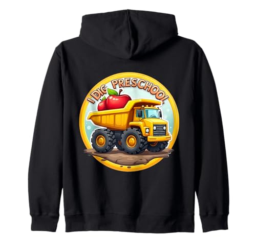 I Dig Vorschule Cartoon Truck Back to School Boys Kids Fun Kapuzenjacke von I Dig Preschool Cartoon Truck Products