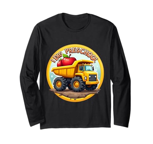 I Dig Vorschule Cartoon Truck Back to School Boys Kids Fun Langarmshirt von I Dig Preschool Cartoon Truck Products