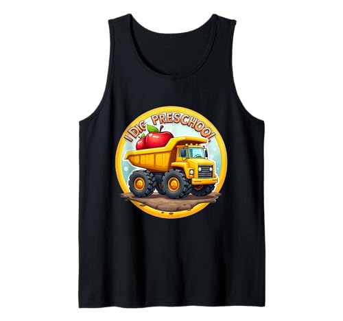 I Dig Vorschule Cartoon Truck Back to School Boys Kids Fun Tank Top von I Dig Preschool Cartoon Truck Products