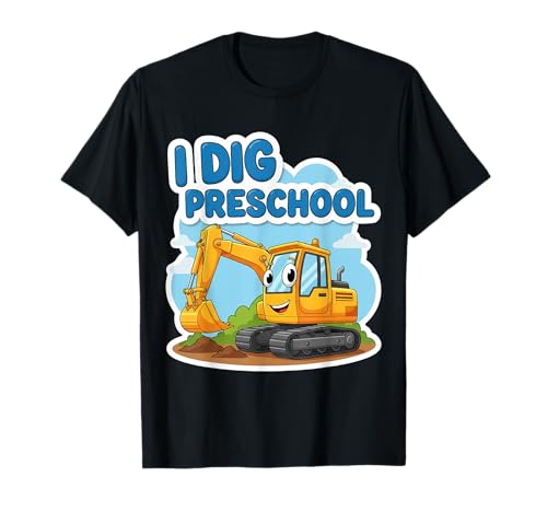 I Dig Vorschule Bagger Cartoon Back to School Boys T-Shirt I Dig Vorschule Bagger Cartoon Back to School Boys T-Shirt von I Dig Preschool Excavator Boys Products