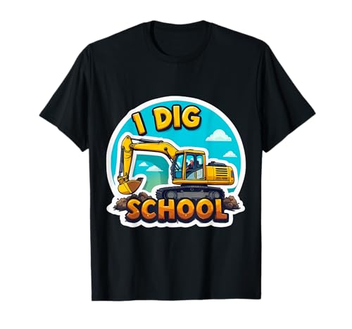 I Dig Schulbagger Schwere Baumaschinen Jungen T-Shirt I Dig Schulbagger Schwere Baumaschinen Jungen T-Shirt von I Dig School Excavator Boys Products