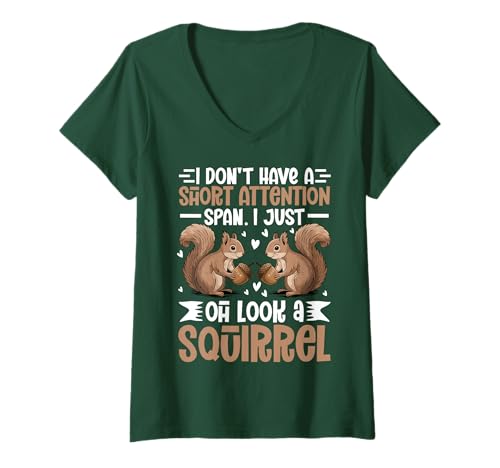 Damen I Don't Have A Short Attention Span lustig T-Shirt mit V-Ausschnitt Damen I Don't Have A Short Attention Span lustig T-Shirt mit V-Ausschnitt von I Don't Have A Short Attention Span cute design