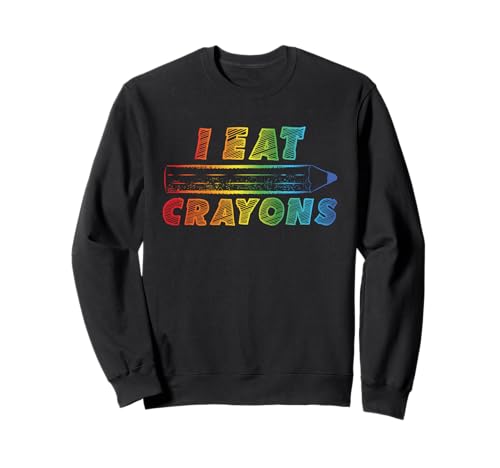 I Eat Crayons Lustige Kinder Malkünstler Sweatshirt I Eat Crayons Lustige Kinder Malkünstler Sweatshirt von I Eat Crayons Fun Art Kids Back to School