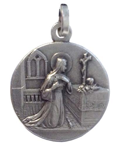 I G J 925 Sterling Silber Medaille des Heiligen Rita von Cascia - Patronin der Unmöglichen Fälle … von I G J