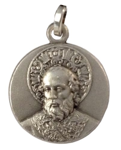 HEILIGE NIKOLAUS VON BARI MEDAILLE AUS 925 STERLING SILBER - DIE MEDAILLEN DER SCHUTZPATRONEN von I G J
