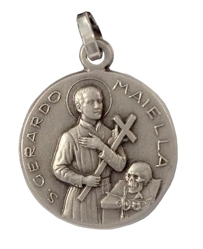I G J MEDAILLE DES HEILIGEN GERHARD MAIELLA AUS 925 SILBER – SCHUTZPATRON DER SCHWANGEREN FRAUEN von I G J