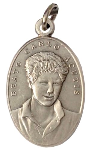 I G J MEDAILLE DES SELIGEN CARLO ACUTIS/HEILIGEN FRANZISKUS VON ASSISI – DIE MEDAILLEN DER SCHUTZPATRONEN – 100% HERGESTELLT IN ITALIEN von I G J