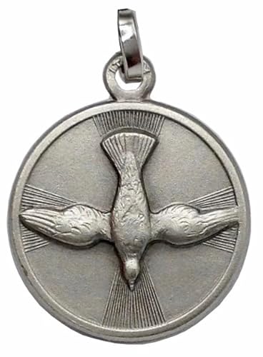 MEDAILLE DES HEILIGEN GEISTES (DIE TAUBE DES HEILIGEN GEISTES) IN 925 STERLING SILBER – DIE MEDAILLEN DER SCHUTZPATRONEN von I G J