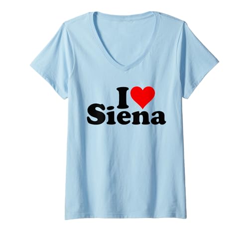 Damen I Love Heart Siena Italy TOSKANA T-Shirt mit V-Ausschnitt Damen I Love Heart Siena Italy TOSKANA T-Shirt mit V-Ausschnitt von I HEART LOVE SIENA ITALY DESTINATION TEES