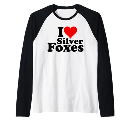 I LOVE HEART SILVER FOXES ÄLTERE REIFE GRAU HAARTE MÄNNER Raglan I LOVE HEART SILVER FOXES ÄLTERE REIFE GRAU HAARTE MÄNNER Raglan von I HEART LOVE SILVER FOXES