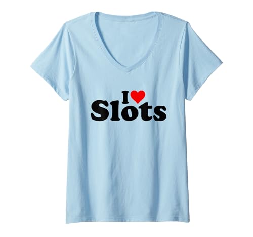 Damen ICH LIEBE HEART SLOTS SPIELAUTOMATEN CASINOS GLÜCKSSPIEL T-Shirt mit V-Ausschnitt Damen ICH LIEBE HEART SLOTS SPIELAUTOMATEN CASINOS GLÜCKSSPIEL T-Shirt mit V-Ausschnitt von I HEART LOVE SLOTS