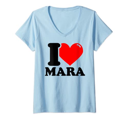 Damen ICH LIEBE Mara T-Shirt mit V-Ausschnitt Damen ICH LIEBE Mara T-Shirt mit V-Ausschnitt von I HEART Mara