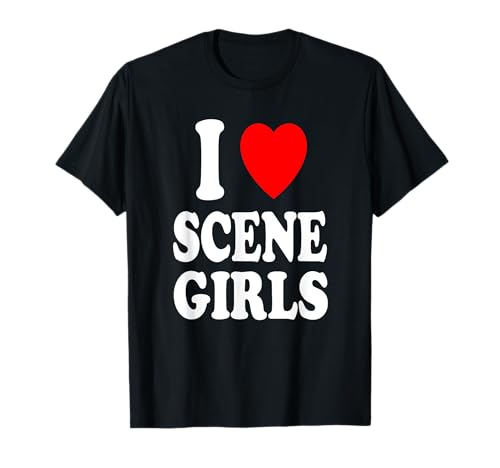 I Heart (Love) Scene Alternative Emo Hardcore Goth für Mädchen T-Shirt von I Heart (Love) Scene Girls Designs