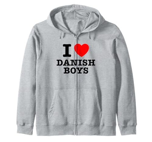 I Love Danish Boys Kapuzenjacke I Love Danish Boys Kapuzenjacke von I Heart Designs